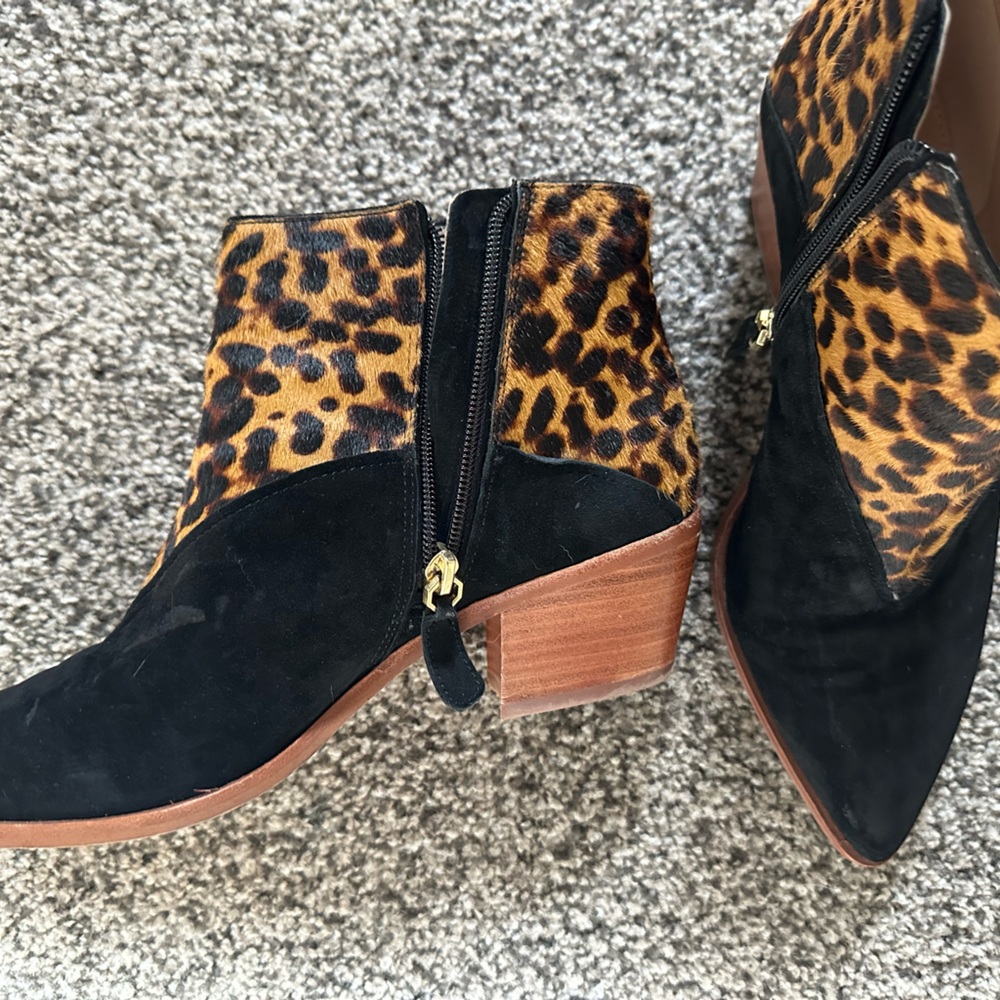Barely worn contemporary booties